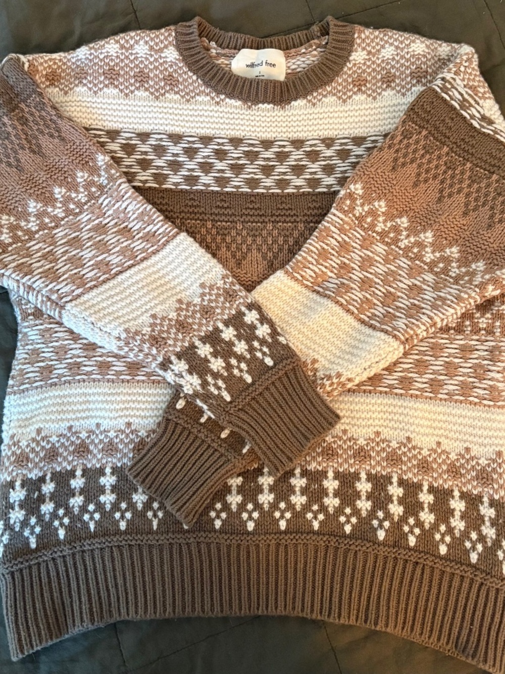 Wilfred Free Fairisle Knit Sweater Size Small